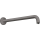 CROMA держатель для душа 389 мм, 1/2, шлифованный черный хром - 27413340, фото 1