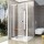 Душові двері PDOP2-110 білий профіль, прозоре скло - 03GD0100Z1, фото 1