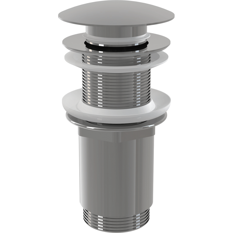 Донный клапан для пластиковых и стеклянных умывальников CLICK/CLACK 5/4, без перелива
