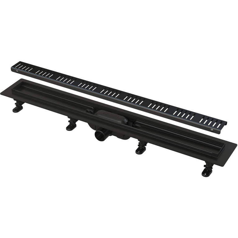 Водосточный желоб APZ10 550 мм Black с решеткой нерж. сталь черный-мат