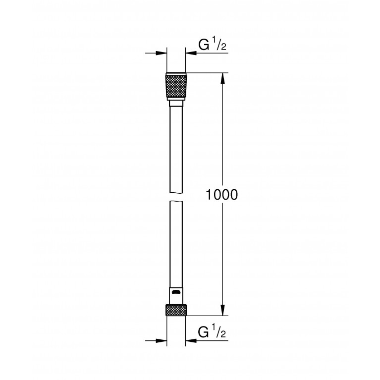Душевой шланг GROHE Silverflex Longlife 1000 мм, хром 26334000, фото 2
