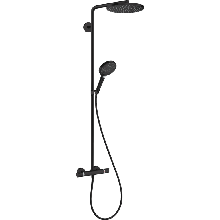 Душевая система HANSGROHE Raindance Select S Showerpipe 240 с термостатом, матовый черный
