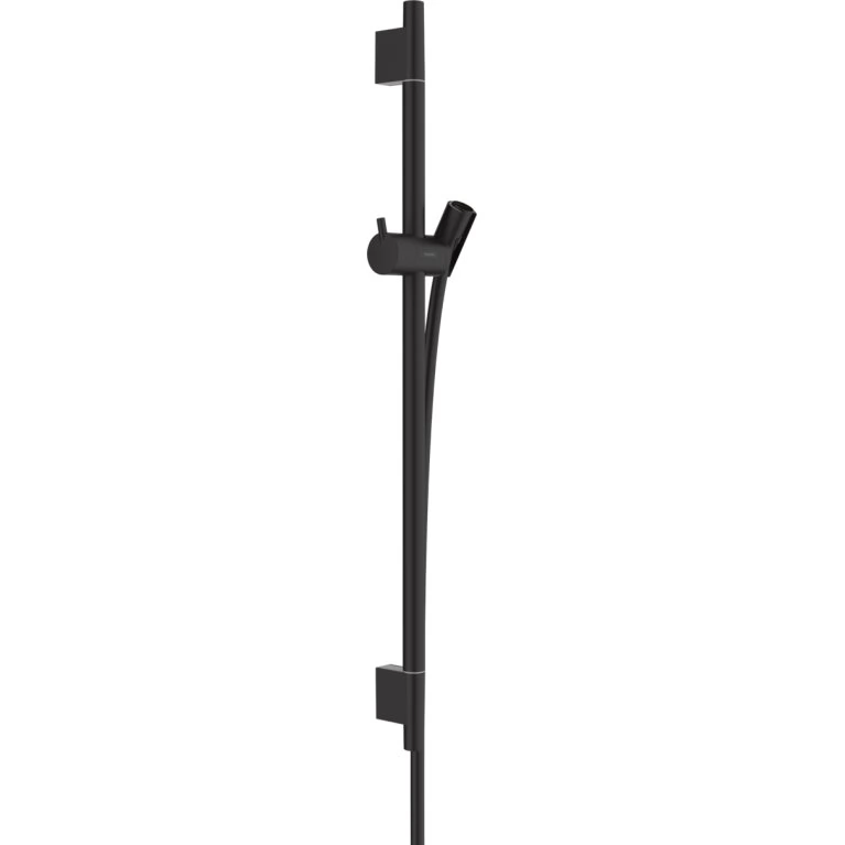 Купить Unica Душевая штанга S Puro 65 см, со шлангом, цвет матовый черный у официального дилера HANSGROHE в Украине