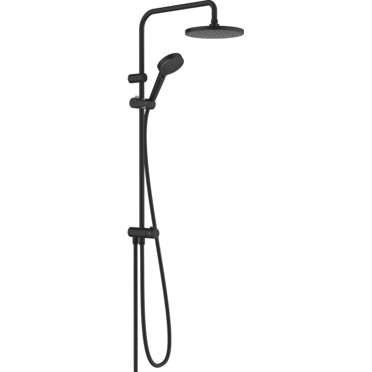 Душевая система hansgrohe Vernis Blend Showerpipe 200 1jet Reno EcoSmart, черный матовый