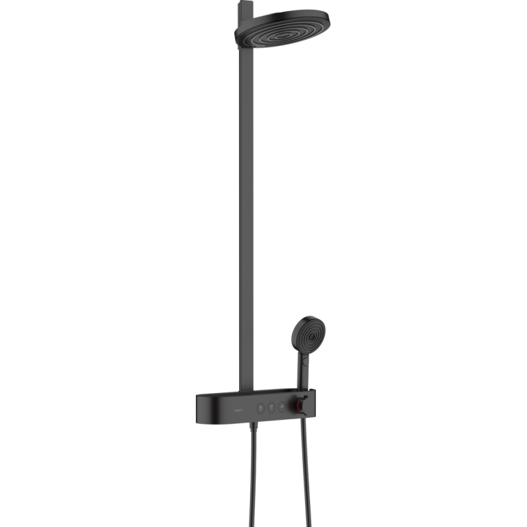 Купить PULSIFY Showerpipe душевая система 260 2jet с ShowerTablet Select, черный матовый у официального дилера HANSGROHE в Украине