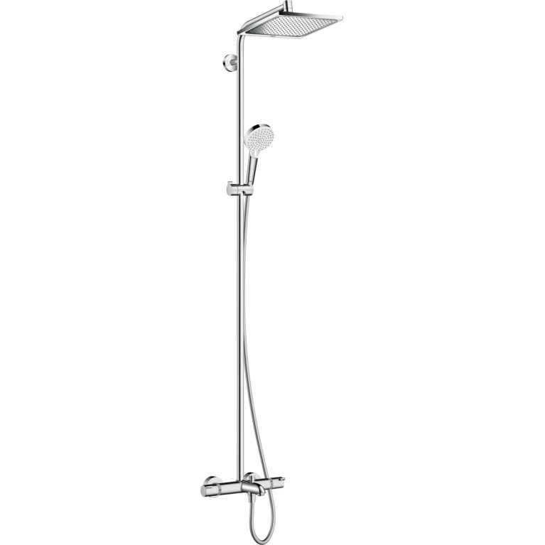 Купить Crometta E Showerpipe 240 1jet з термостатом для ванни, хром у официального дилера HANSGROHE в Украине