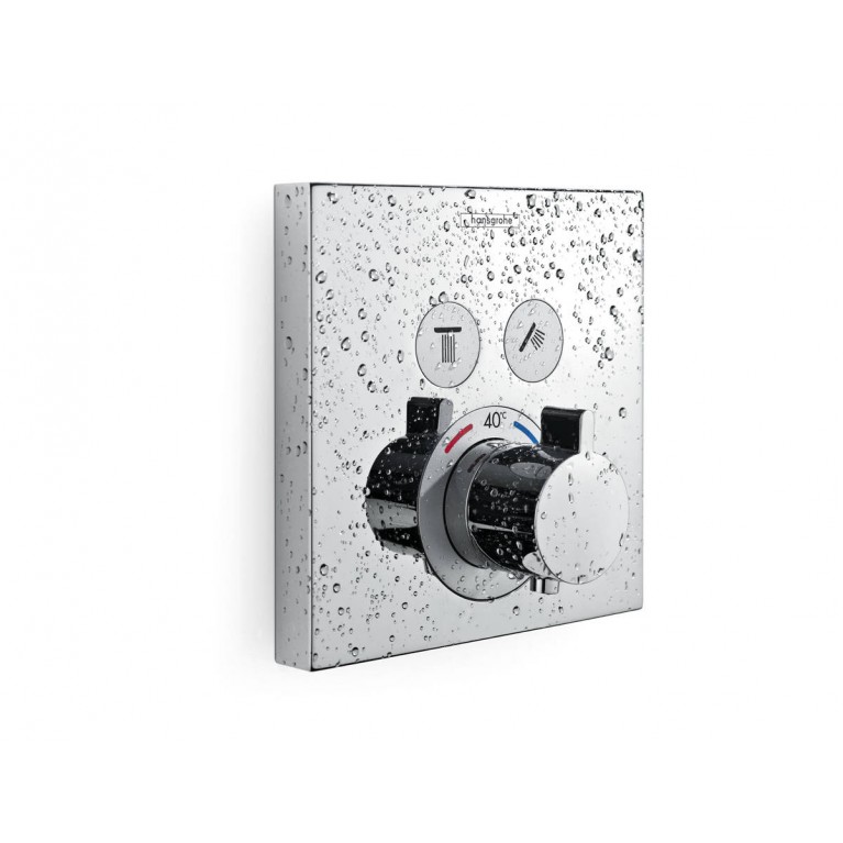 SHOWER SELECT термостат для 2 потребителей, шлифованный черный хром 15763340, фото 3