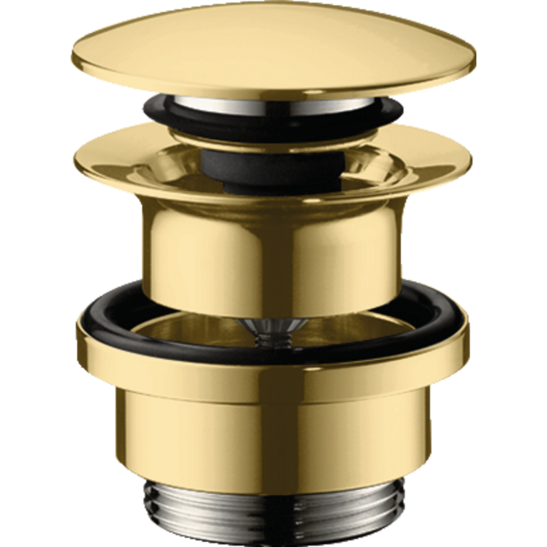 Донний клапан для раковини hansgrohe, поліроване золото., фото 1