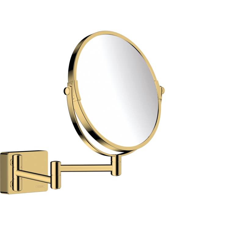 Зеркало для бритья hansgrohe AddStoris, золото