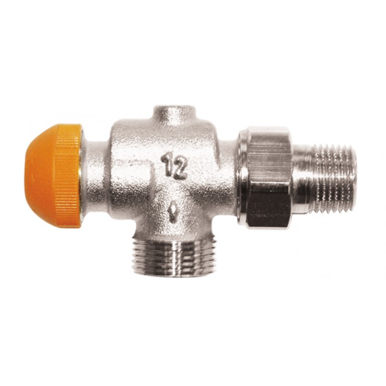 Термостатический клапан HERZ-TS-98-V с открытой предварительной настройкой, угловой специальный, G 3/4 x R 1/2 , 1/2"