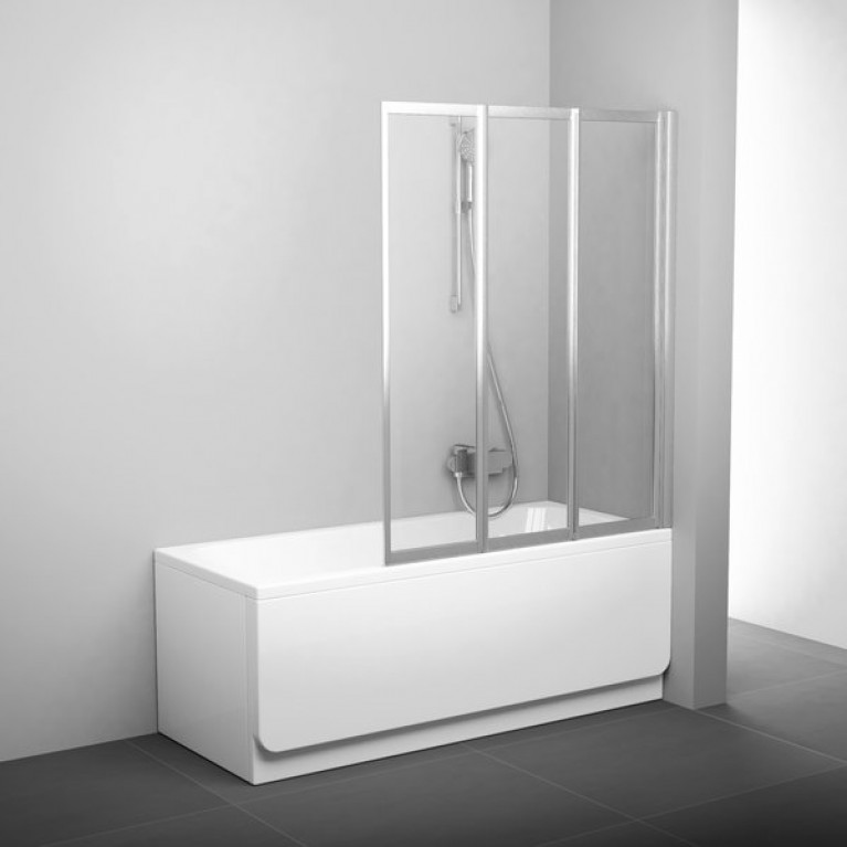 Шторка для ванны Ravak VS3 115 сатин+transparent, фото 1
