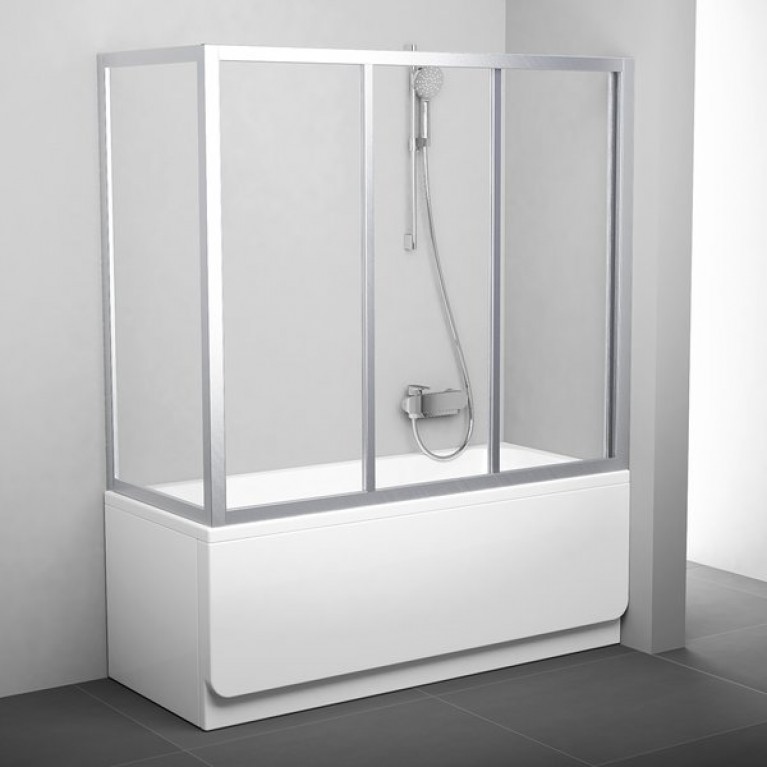 Нерухома стінка для ванни Ravak APSV-75 сатин+transparent 95030U02Z1, фото 1
