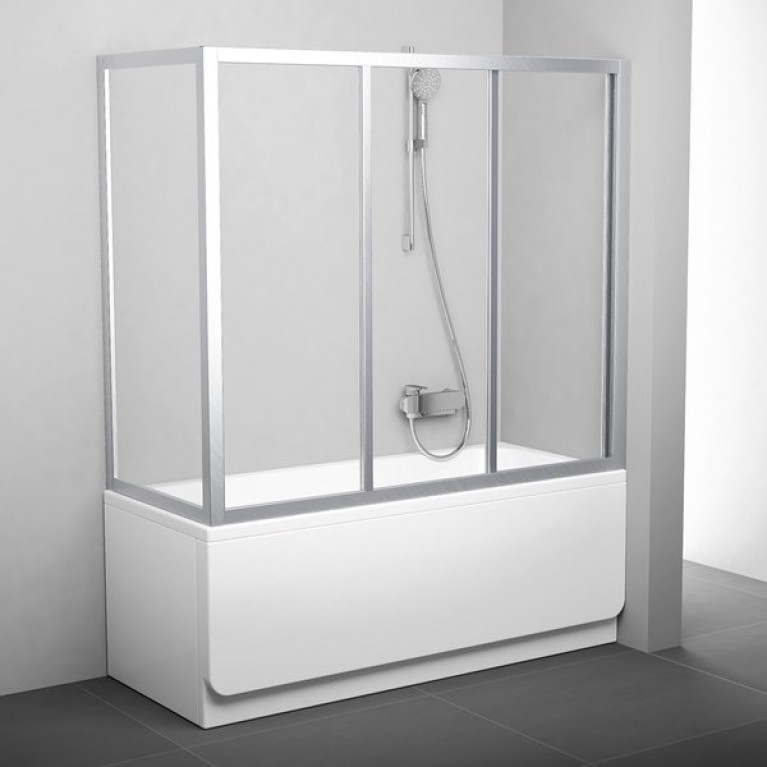 Нерухома стінка для ванни Ravak APSV-70 сатин+transparent, фото 1