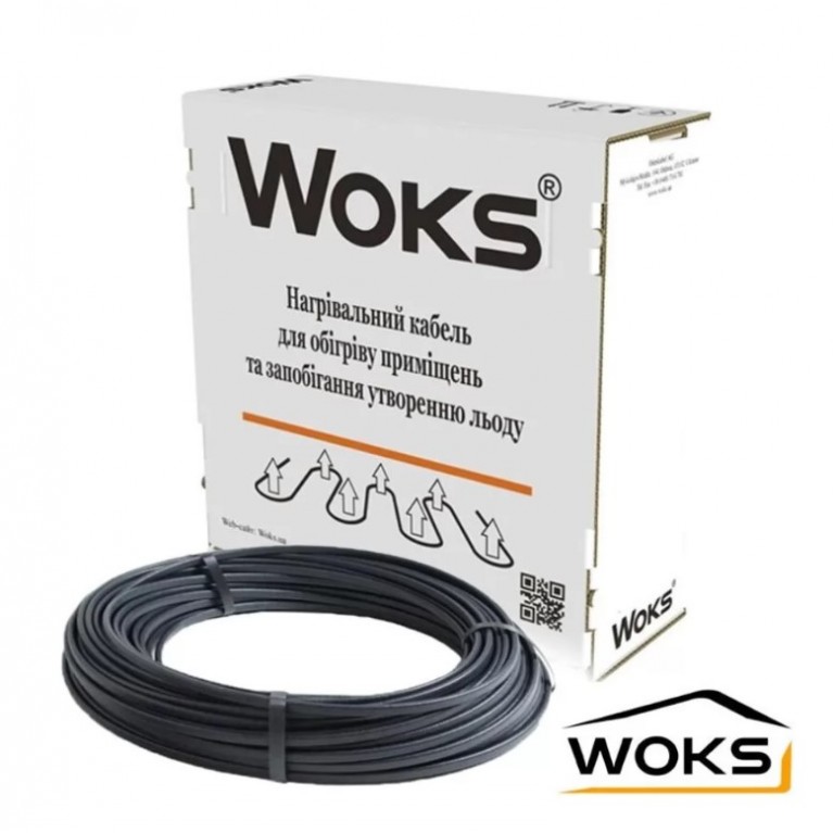 Нагревательный кабель в стяжку Woks 20 Titanium 2065 Вт, 105 м