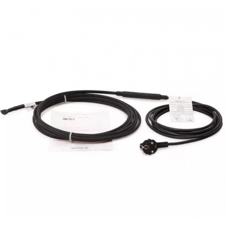 Нагревательный кабель для систем антиобледенения саморегулирующийся WOKS 25SR 200 Вт, 8 м