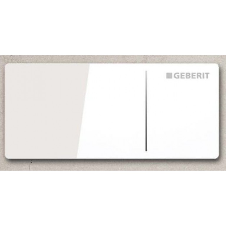 Дистанционная клавиша смыва GEBERIT Sigma Type70 белое стекло, фото 1