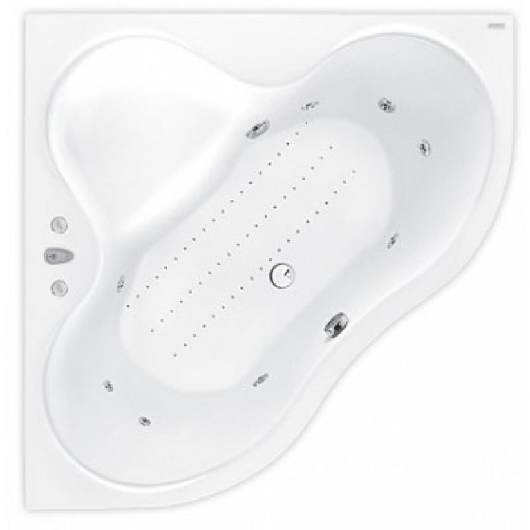 PERSJA ванна 150*150см, с системой гидромассажа Smart 2, с сифоном PD5000215