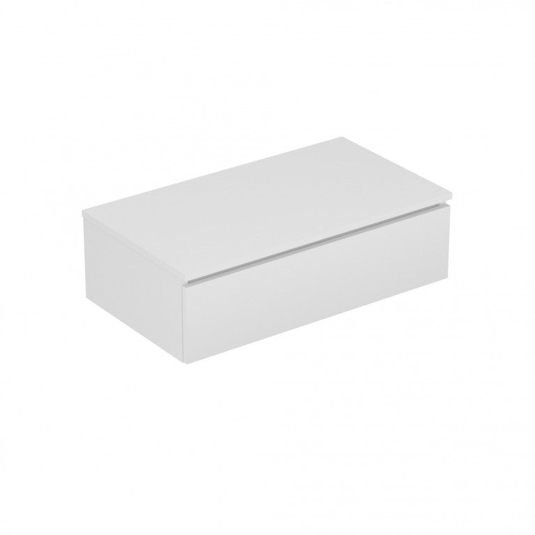 LEON консоль 80см подвесная 1 ящик, blanco, фото 1