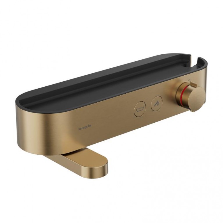 Термостат Hansgrohe ShowerTablet Select 412 мм для ванны, Brushed Bronze