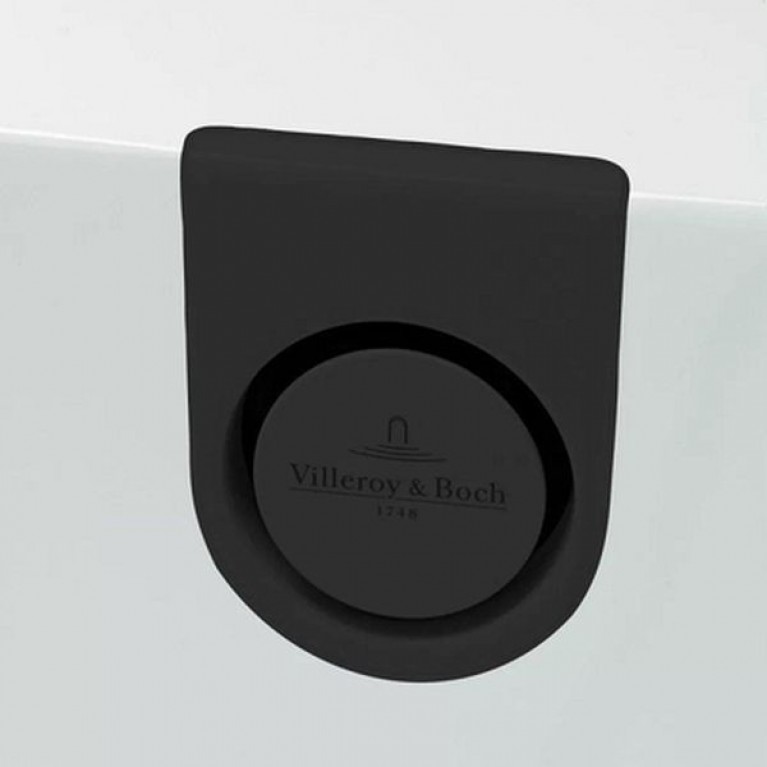 Злив-перелив для ванни Villeroy & Boch Oberon 2.0 із наповненням, black matt