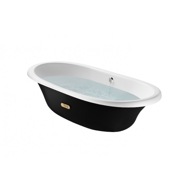 NEWCAST ванна 170*85см, чорна зовні, без ніжок, фото 1