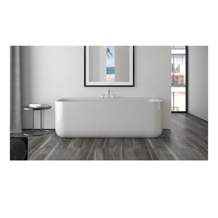 Ванна акриловая Knief Fresh 2.0 Wall без г/м 1700 x 750 x 600 mm щелевой перелив, белый глянцевый