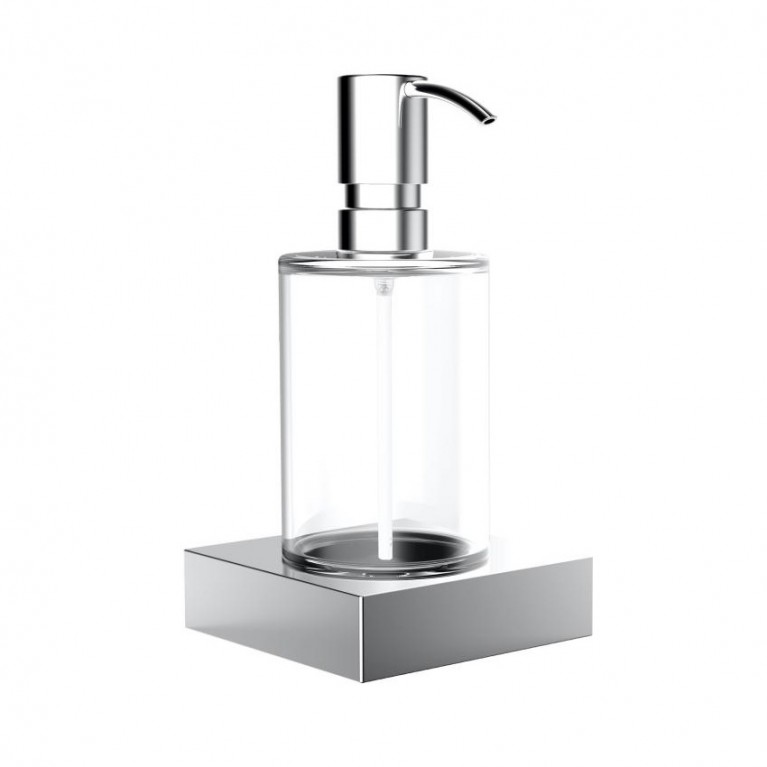 Дозатор для жидкого мыла Emco Liaison, хром/стекло прозрачное 182100102