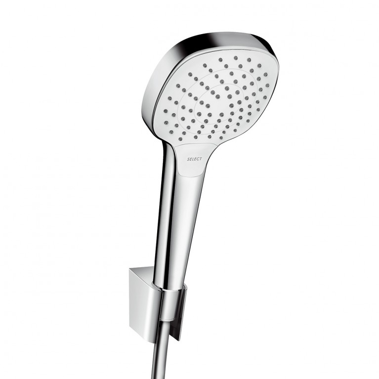 Croma Select E Vario Porter Ручной душ, с держателем и шлангом 1.6м, цвет белый, фото 1