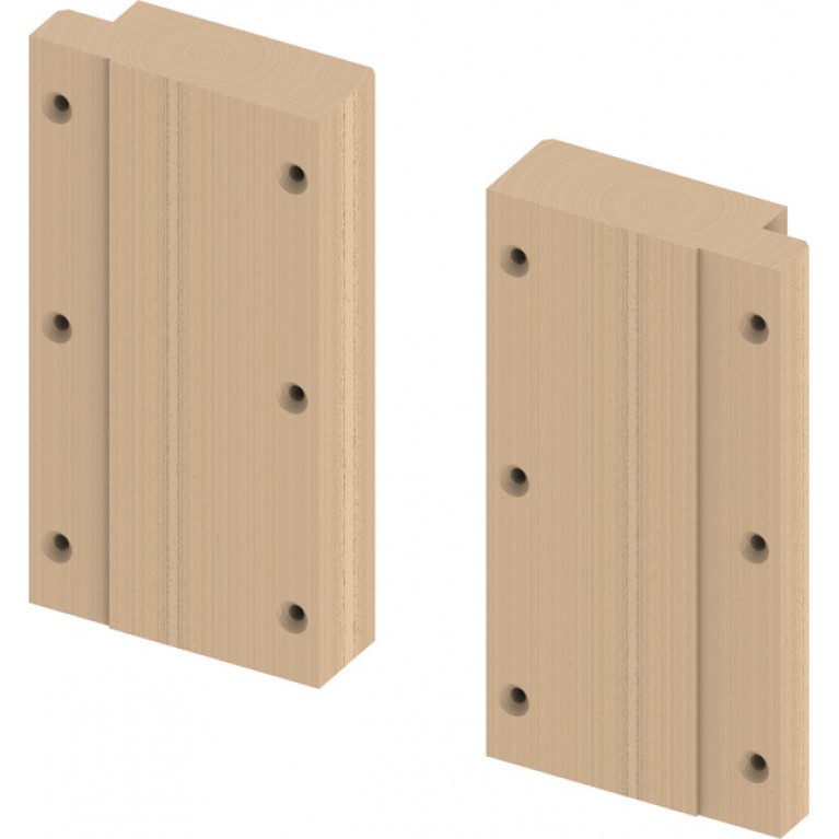 Комплект деревянных пластин TECE Profil для крепления поручней безопасности