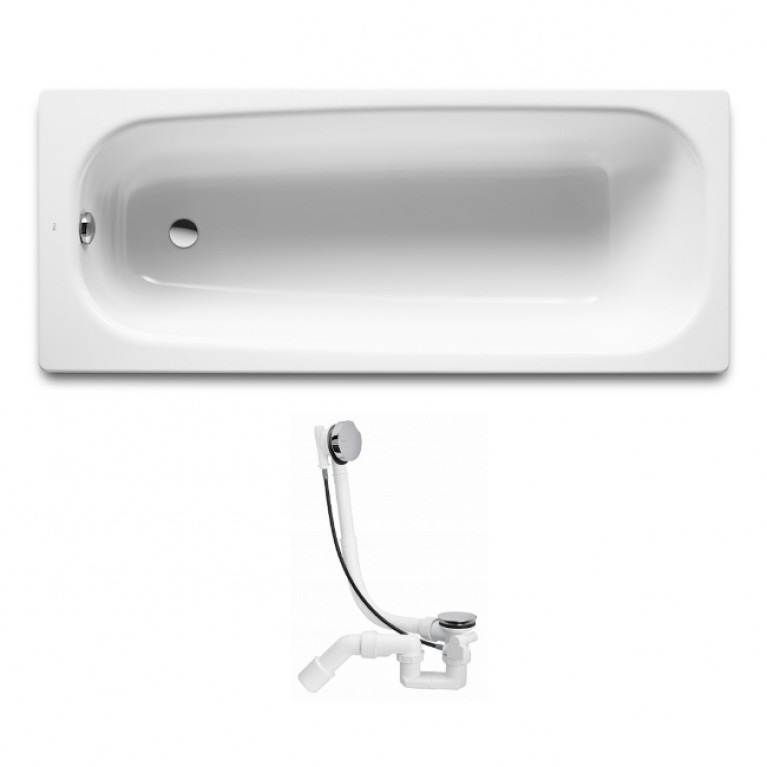 CONTINENTAL ванна 170*70см + сифон Simplex  для ванны автомат (285357), фото 1