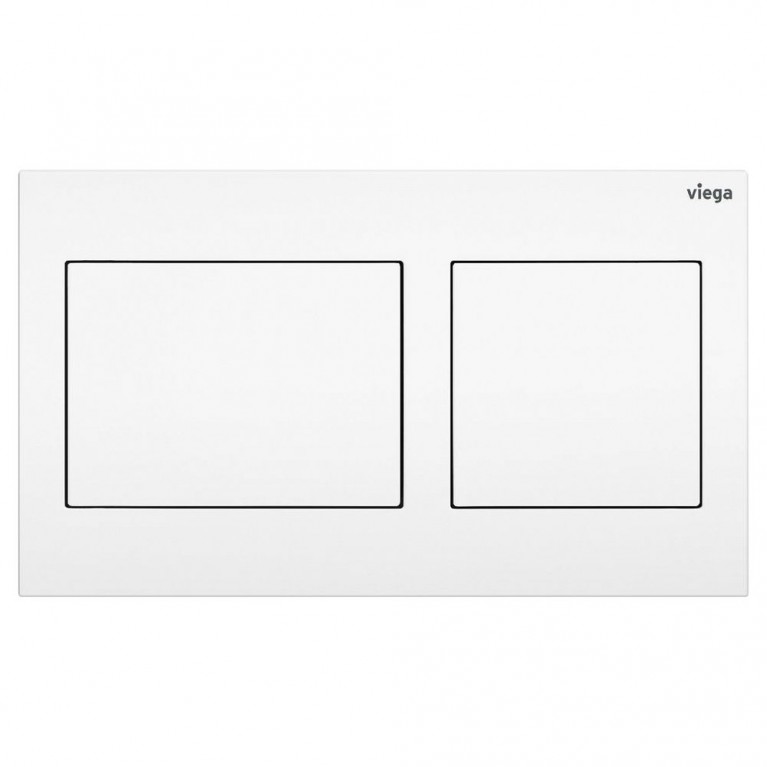 Кнопка спуска для инсталляции VIEGA Visign for Style 21 горизонтальная двойная 220x130мм белый 773250, фото 1