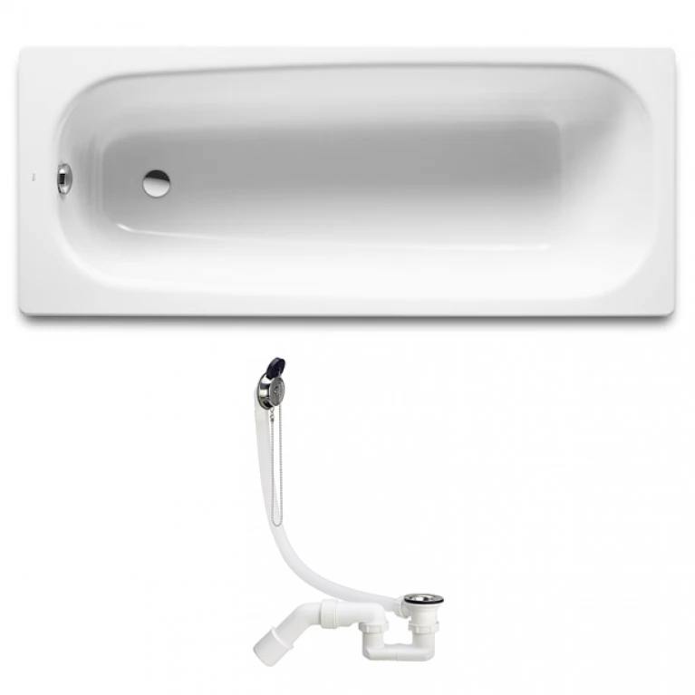 Купить CONTINENTAL ванна 150*70см + сифон Simplex для ванны (311537) у официального дилера Roca в Украине