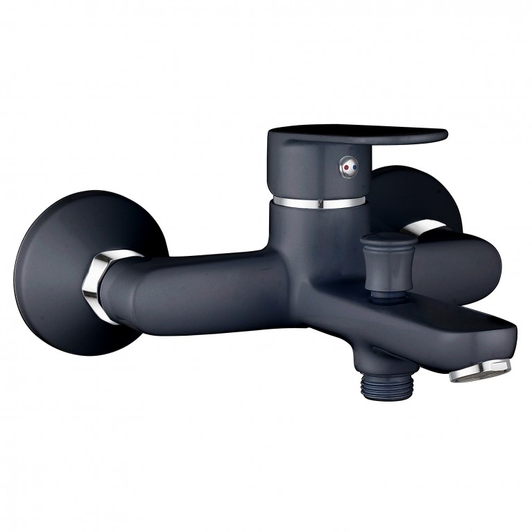 LASKA смеситель для ванны, черный, 35 мм
