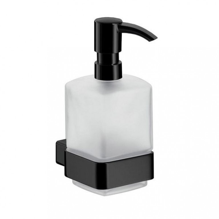 Дозатор жидкого мыла подвесной Emco Loft, черный