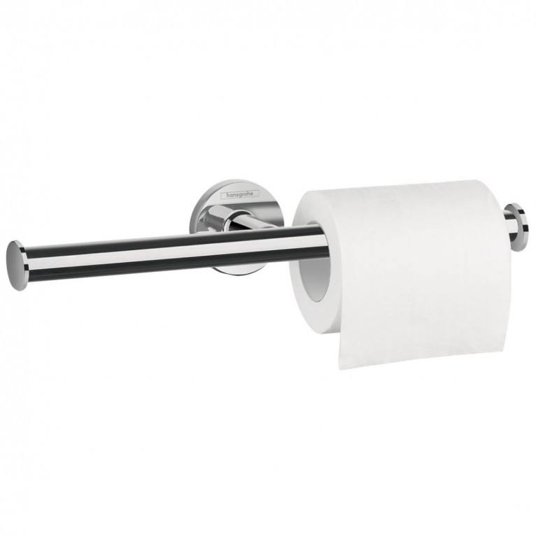Держатель для туалетной бумаги, для 2х рулонов, хром, фото 1