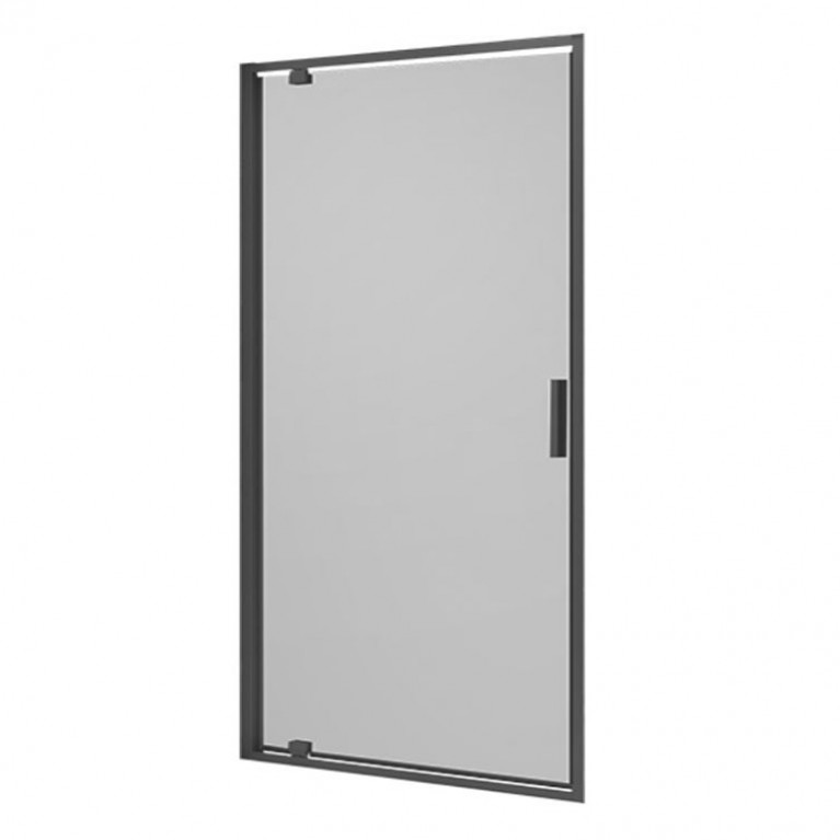 Душевая дверь 1100 х h1900 мм Devit Art (профиль - чёрный матовый, стекло - прозрачное) FEN3440B