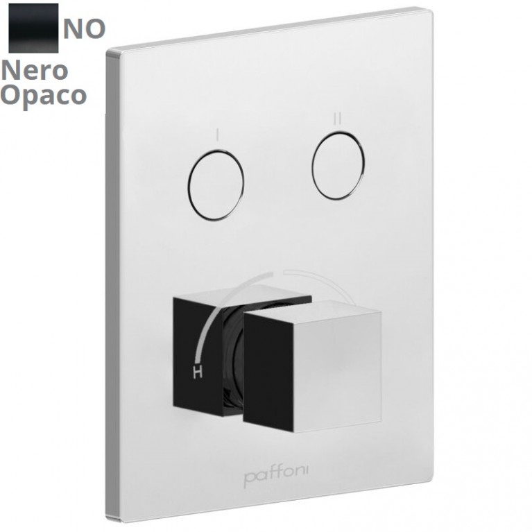 Смеситель для душа Paffoni Compact box скрытого монтажа (2 функции), nero opaco