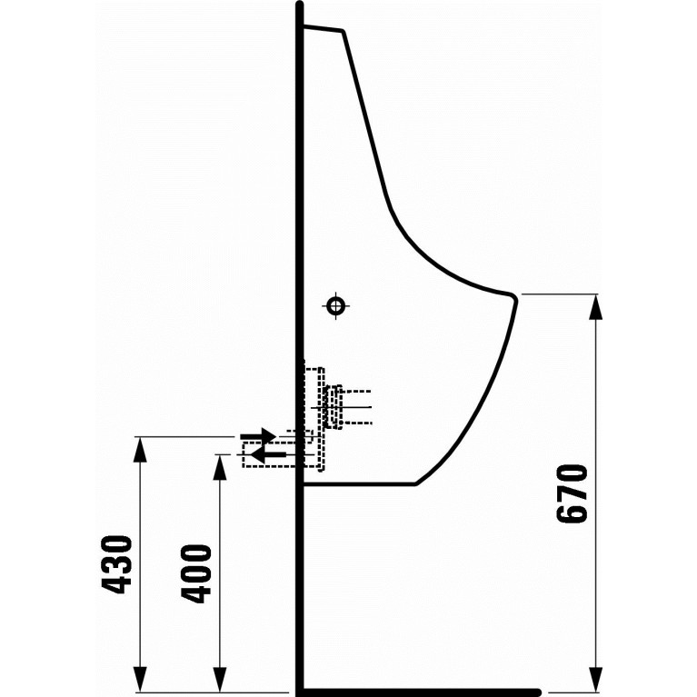 TAMARO-VS NEW пісуар гориз./верт. випуск, антивандал, з мушкою H8411210004001, фото 2