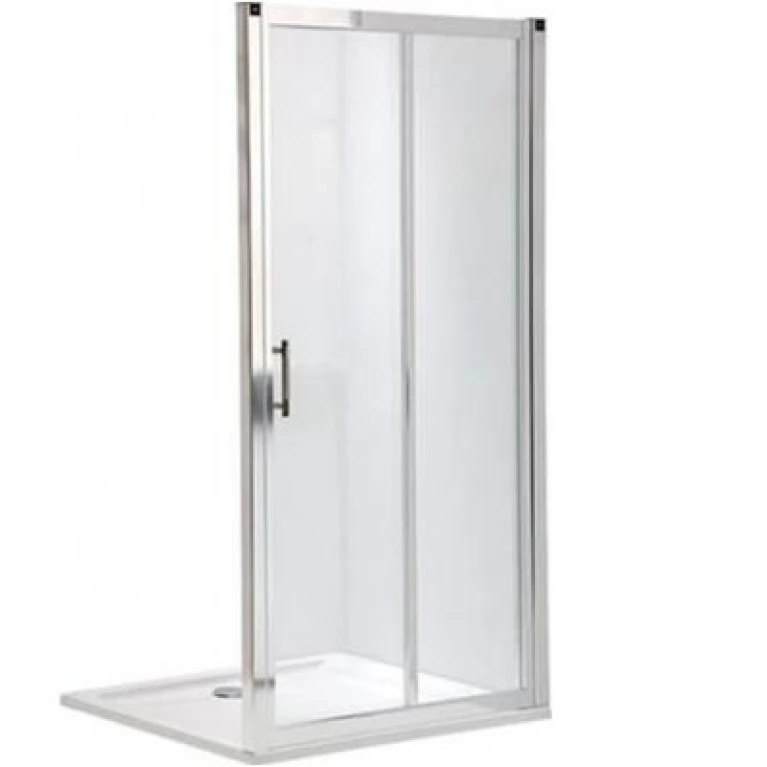 Купить GEO 6 двери раздвижные 2-элементные 110см, закаленное стекло, серебряный блеск, часть 1/2 у официального дилера KOLO в Украине