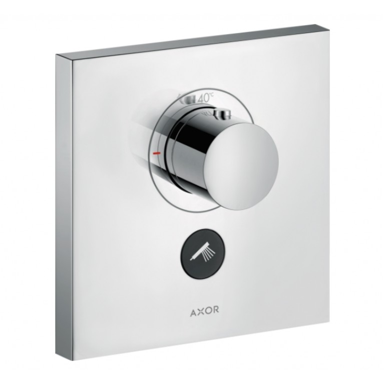 Термостат для душа Axor Shower Select Highflow square на 1 режим и дополнительный выход, хром