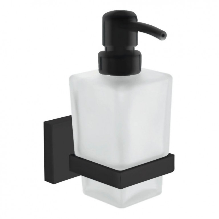 Дозатор для жидкого мыла CUADRO, черный, фото 1