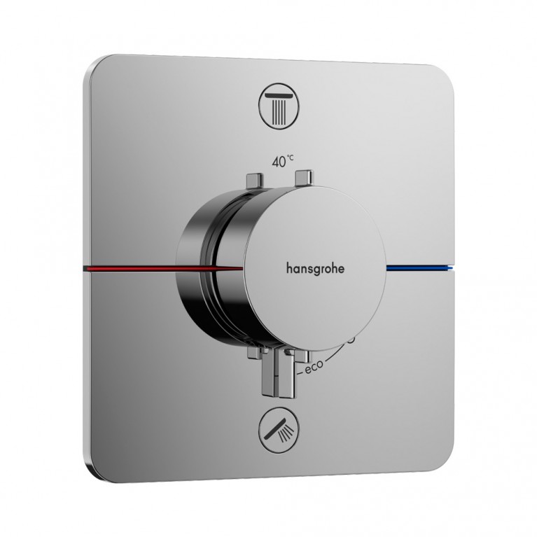 Термостат на 2 потребителя Hansgrohe ShowerSelect Comfort Q (цвет - хром) 15583000