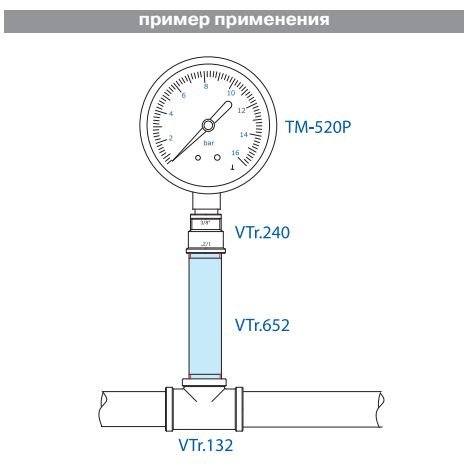 Бочонок резьбовой 1/2 х 150 мм, VTr.652.N.0415, схема - 1